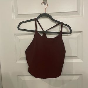 Old Navy Powersoft Longline Sports Bra Maroon - Large